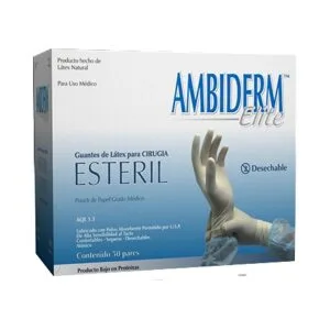 Guantes de látex para cirugía Ambiderm Elite