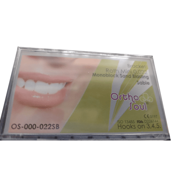 Brackets Roth Mini .022 Monoblock Sand Blasting Sable OrthoSoul