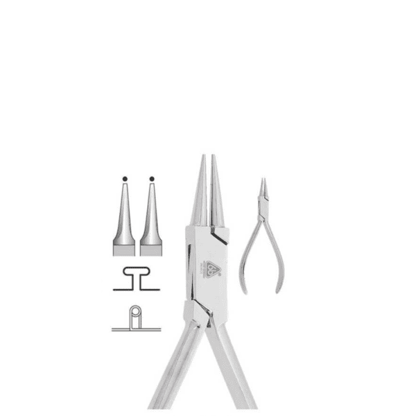 Pinza Angle N°4 Larga (2 puntas redondas) P/Doblar Alambre
