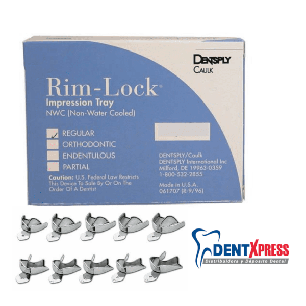 Juego de 10 Cucharillas Rim Lock Dentsply Regular