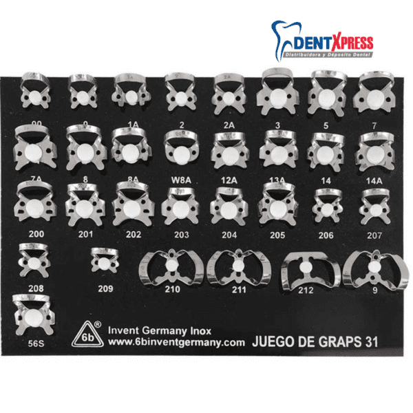 Kit de Grapas para Dique de Hule 6b Invent