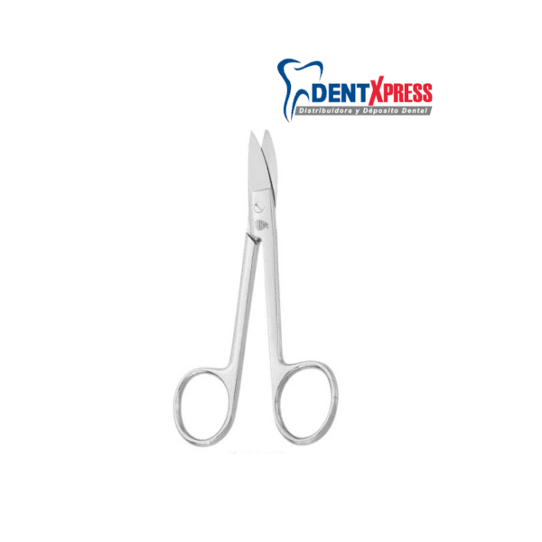 Tijera Para Oro Curva C/Dientes 11cm 6b Invent Germany Cortar Coronas