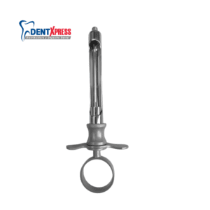 Jeringa Tipo Carpule Gris Con Aletas y Anillo Plástico 6b Invent Germany