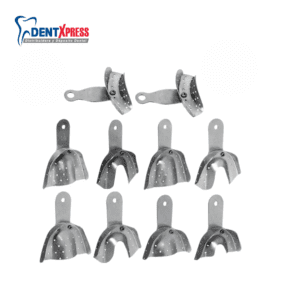 Juego de Cucharillas Dentales Perforadas 10Pzas Porta Impresiones